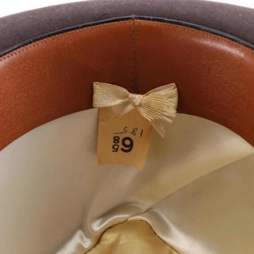 Vintage Lock & CO. Hatters Brown Felt Trilby Hat With Box - Picture 7 of 7